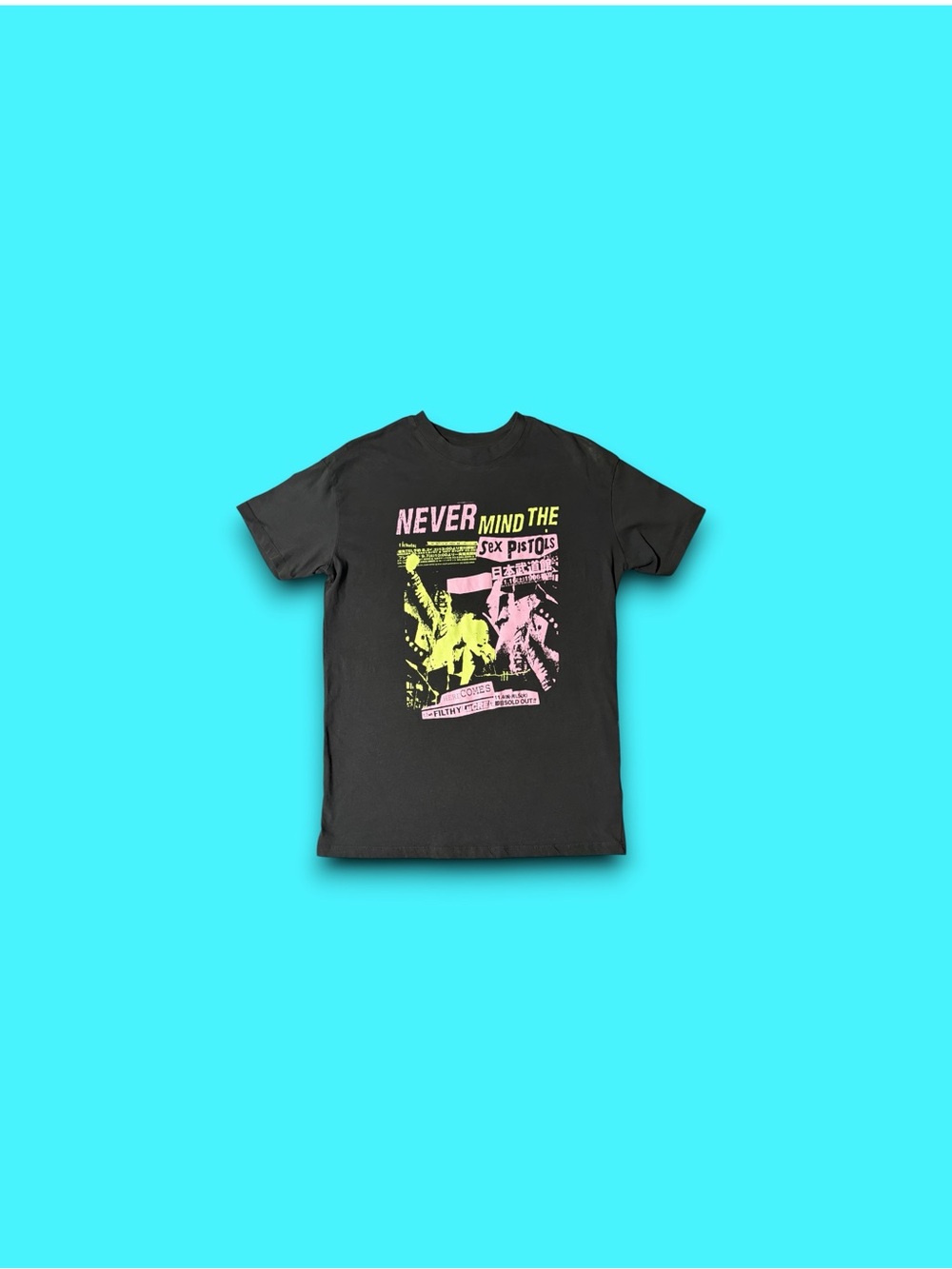 Sex Pistols Never Mind The Bollocks band T-Shirt black mens small